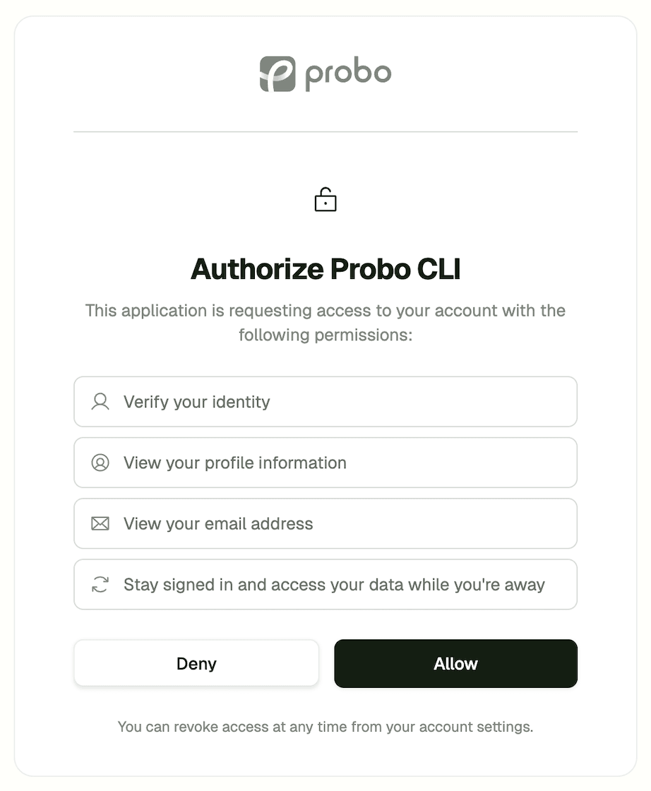 OAuth2 and OpenID Connect authorization server screenshot