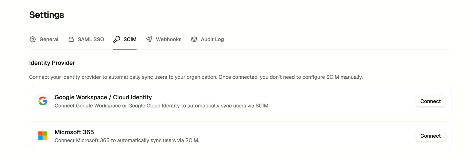 Microsoft 365 SCIM bridge screenshot
