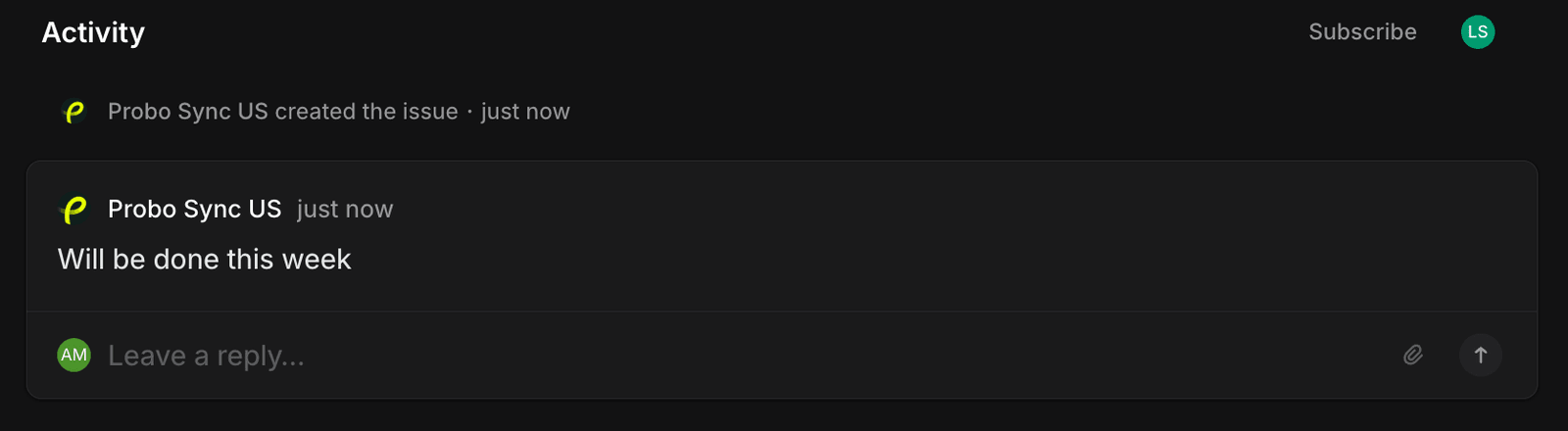 Keep Linear comments in sync screenshot 1